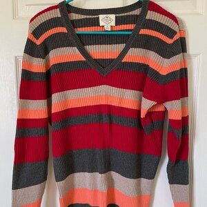womens St. John's Bay sweater extra large striped